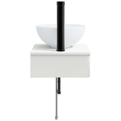 Lavabo da Parete Bianco Lucido 40 x 35 x 39 cm - Foto 2