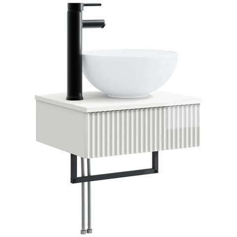 Lavabo da Parete Bianco Lucido 40 x 35 x 39 cm - Foto 1