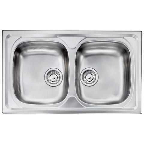010444724-lavello Incasso -siros 2 V 86x50 Inox18/10 010444 - Foto 1