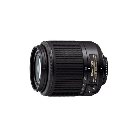 AF-S DX Zoom-Nikkor 55-200mm f / 4-5.6G ED, SLR, 13/9, Zoom standard, Nero, Bayonet, 6,8 cm - Foto 1