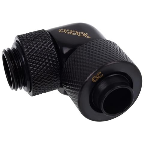 Eiszapfen13/10mmAnschraubt 90° | drehbar G1/4 - Deep Black - Foto 1