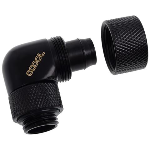 Eiszapfen13/10mmAnschraubt 90° | drehbar G1/4 - Deep Black - Foto 3