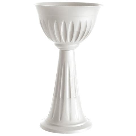 Vaso Colonna Calice Alba Diametro 43cm Colore Terracotta - Foto 2