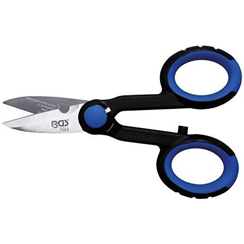 Forbice Da Lavoro In Acciaio Inox Con Lama Seghettata Spelacavi Per Elettricista - Foto 1