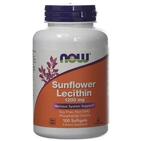 Sunflower Lecithin 1200mg - 100 Softgels - Lecitina Di Girasole - Foto 5