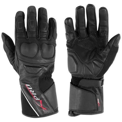 Guanto Moto Pelle Protezioni Nocche Gran Turismo Touring Sport Foderato Nero Xs - Foto 1