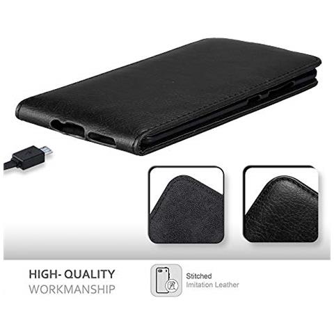 Cadorabo Custodia Compatibile Con Nokia 8 Sirocco In Nero Di Notte - Coperchio Protettivo In Design Flip Con Chiusura Magnetica - Foto 2