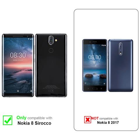 Cadorabo Custodia Compatibile Con Nokia 8 Sirocco In Nero Di Notte - Coperchio Protettivo In Design Flip Con Chiusura Magnetica - Foto 9