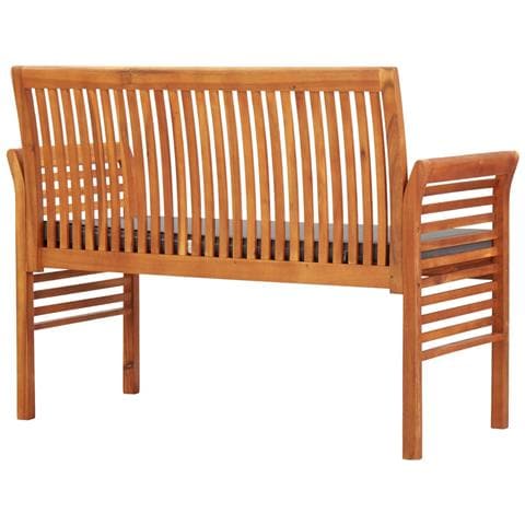 Panca Da Giardino A 2 Posti 120 Cm Legno Massello Di Acacia - Foto 2