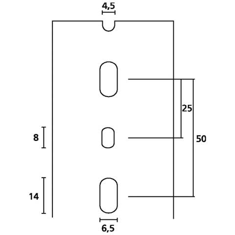HTWD-HF-25X50 Gestione cavo Grigio - Foto 4