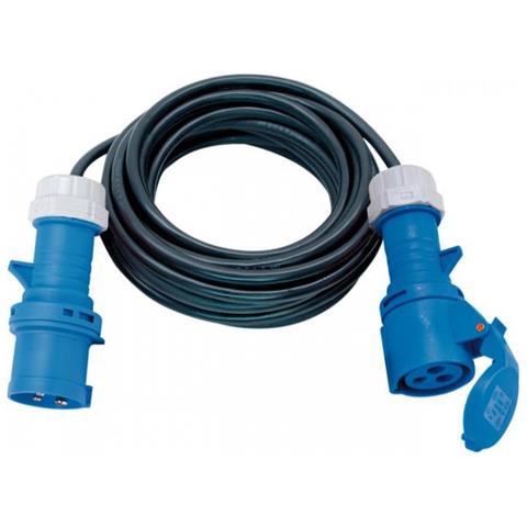 1167650110 prolunghe e multiple 10 m 1 presa (e) AC Esterno Nero, Blu - Foto 1