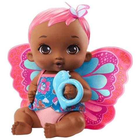 My Garden Baby - Butterfly Coral Drink And Pee Baby, 30 Cm, Pannolino Rimovibile, Vestiti E Ali - Bambola / Bamboletta - Da 2 Anni - Foto 1