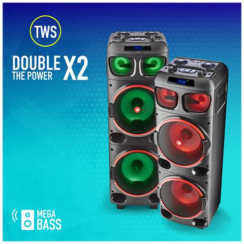 WILDDUB 1 Cassa Bluetooth Altoparlante Feste Potente, Party Speaker Portatile 300W, Effetti Luce Led - Foto 2