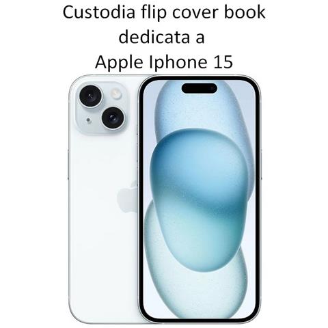 Smart Book Custodia A Libro Poket Flip Cover Case Per Apple Iphone 15 Pro Max Gold - Foto 2