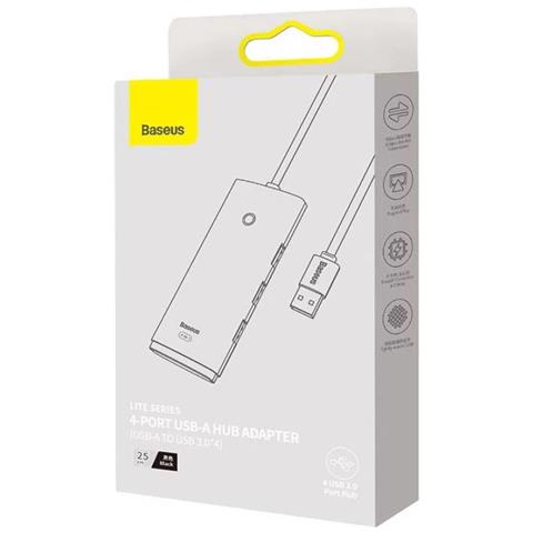 WKQX030001 hub di interfaccia USB 3.2 Gen 1 (3.1 Gen 1) Type-A 5000 Mbit /s Nero - Foto 2