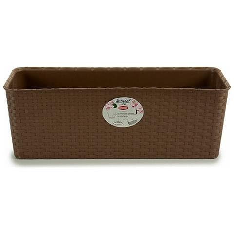 Vaso Rettangolare Da Balcone Stefanplast Marrone Plastica 18 X 16 X 48,5 Cm (12 Unità) - Foto 3
