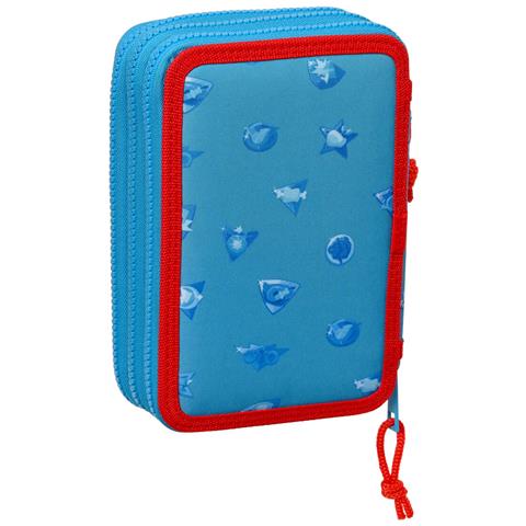 Plumier Triplo Superthings Rescue Force 12.5 X 19.5 X 5.5 Cm Azzurro (36 Pezzi) - Foto 6