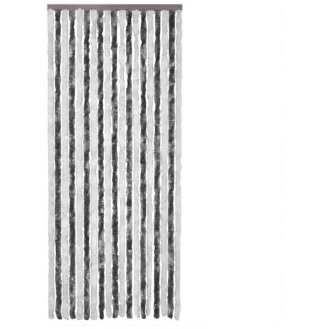 Tenda Antimosche Grigia E Bianca 100x200 Cm In Ciniglia - Foto 3