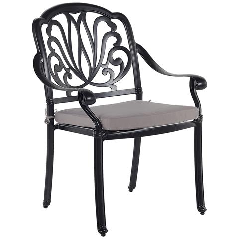 Set Di 4 Sedie Da Giardino Nero Ancona - Foto 2