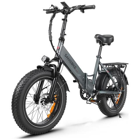 Lotdm200-ii Bicicletta Elettrica - Potenza 500w Batteria 48v13ah Autonomia 40km Freno A Disco Meccanico - Grigio - Foto 2
