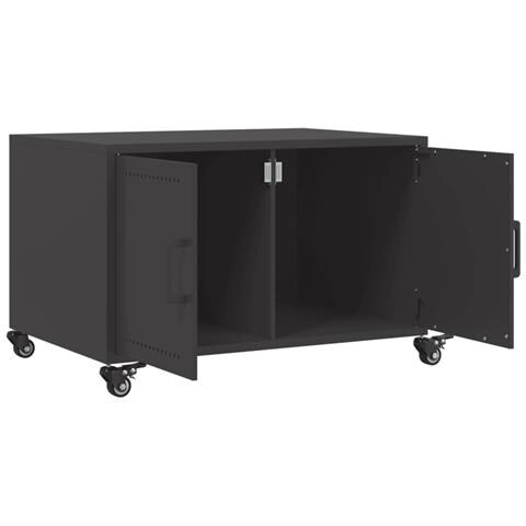 Tavolino da Salotto Nero 100,5x39x72 cm in Acciaio - Foto 10