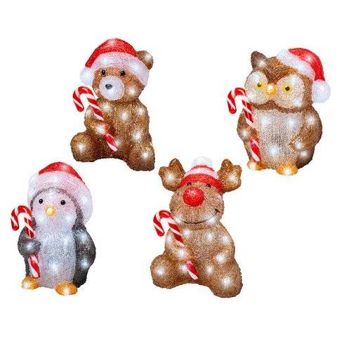 Decoro Kaemingk 491338 Lumineo Animaletto Natalizio Acryl Assortito - Foto 1