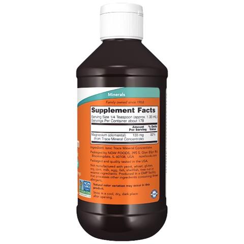 Magnesio Con Oligominerali 133 Mg 237 Ml Liquido Now Foods - Foto 2