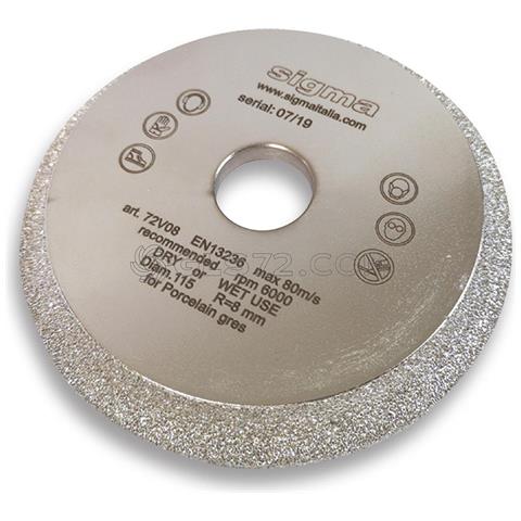 Mola Diamantata Concava 7.3cm - Per Smerigliatrice Angolare, Per Marmo, Granito E Ceramica