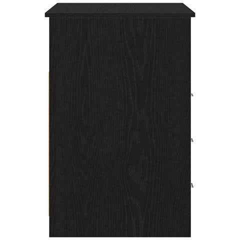 Scrivania Cassetti Rovere Nero 102x50x76 cm Legno Multistrato - Foto 2