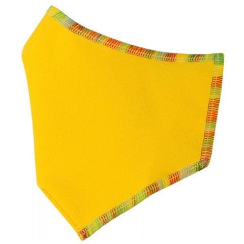 Cora M3pz-06 Mascherina Adulto Tinta Unita Gialla Bordo Multicolor - Foto 1