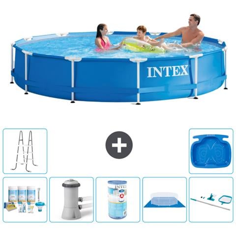 Piscina Fuori Terra - In Giro - 366x76 Cm - Blu - Include Accessori Coordinati A1578 - Foto 1
