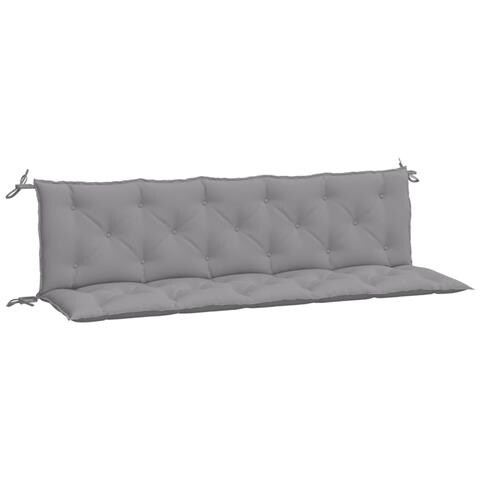 Cuscini Panca Da Giardino 2pz Grigi 180x50x7cm Tessuto Oxford - Foto 1