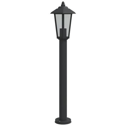 Lusso Casadino - Lampada Da Terra Per Esterni Nera 80 Cm In Acciaio Inox - Foto 1