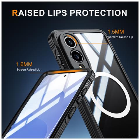 Custodia Per Samsung Galaxy S25 Edge: Protezione Antiurto Resistente Black - Foto 2