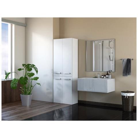 NEL 2K DD BIEL armadietto di conservazione per bagno Bianco - Foto 3