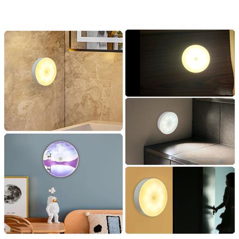 Luce Notturna Ricaricabile A Luce Calda - Sensore Di Movimento - Foto 2