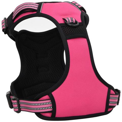 Pettorina per Cani con Guinzaglio e Collare Regolabile Rosa L - Foto 10