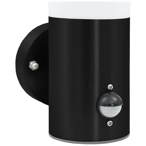 Lampada da Parete da Esterno con Sensore Nero Acciaio Inossidabile IP44 - Foto 9
