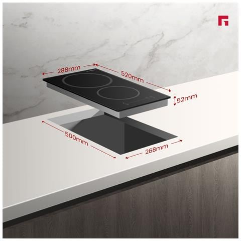 Gasland Piano Cottura In Ceramica Ch604bf 4 Fuochi Da Incasso, Piano Cottura In Ceramica 60cm 6600w - Foto 4