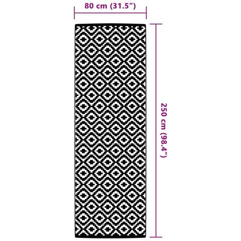 Tappeto da Esterni ARAKIL Grigio 80x250 cm in PP - Foto 6