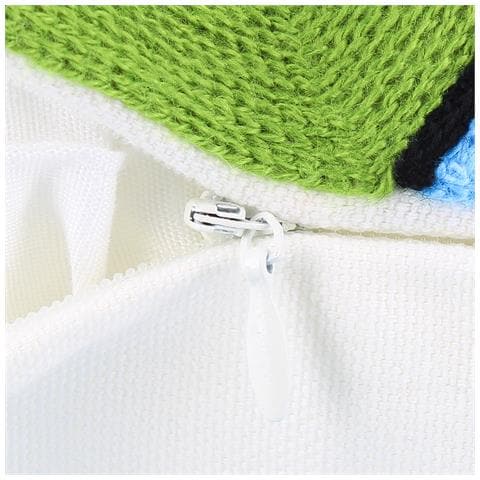 Set Di 2 Copricuscini Ricamati Art Pastela 45x45 Cm - Foto 5