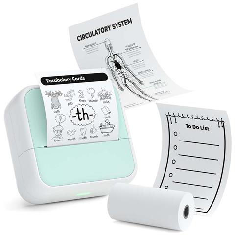 Stampante Termica Bluetooth 58mm - Portatile E Senza Inchiostro Per Ios E Android Green - Foto 1