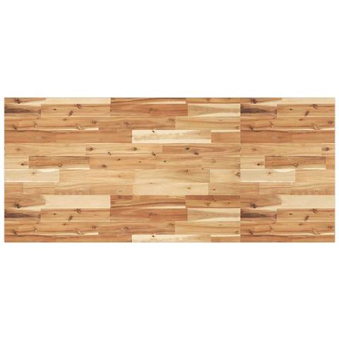 Piano Tavolo Rettangolare 140x60x2cm Legno Massello di Acacia - Foto 1