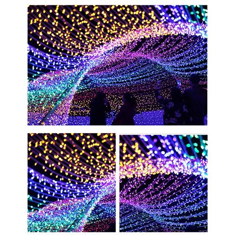 Catena Luminosa Led 20m 200 Led Con Spina Terminale - 8 Modalità, Spina Eu, Colorata - Foto 3