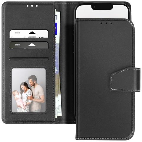 Custodia A Portafoglio Per Iphone 16 In Pelle Premium Con Funzione Stand - Foto 5
