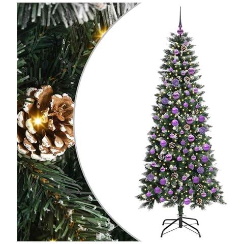 Albero di Natale artificiale con 300 LED Verde 180 cm - Foto 1