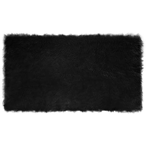 Tappeto Pecora Tafalla Nero 60 x 110 cm Poliestere - Foto 1