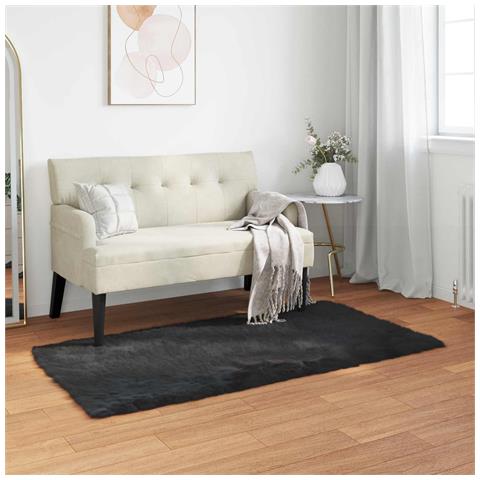 Tappeto Pecora Tafalla Nero 60 x 110 cm Poliestere - Foto 2