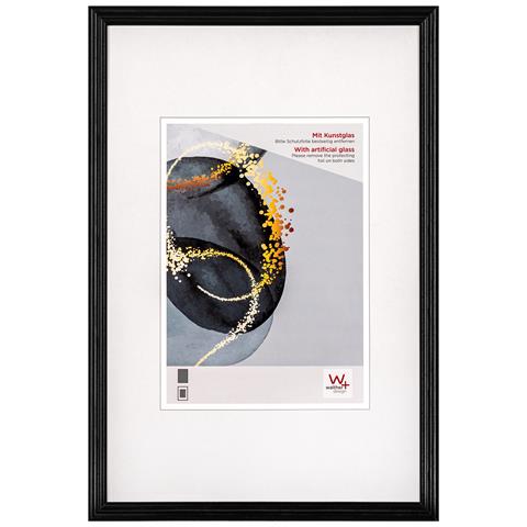 Select Cornice In Legno Vetro Sintetico, 13x18 Cm, Nero - Foto 1