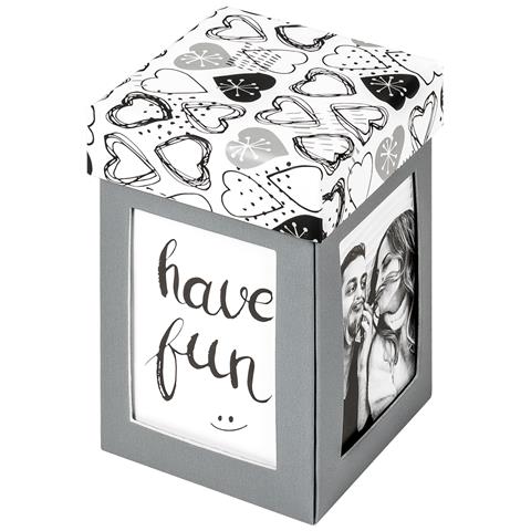 Scatola Regalo Fotografica, Scatola Explosiva Grigio - Foto 1